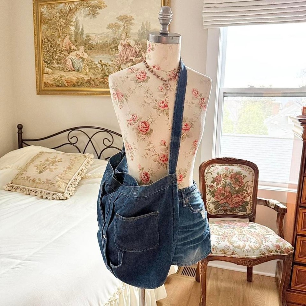 denim crossbody‎ bag
